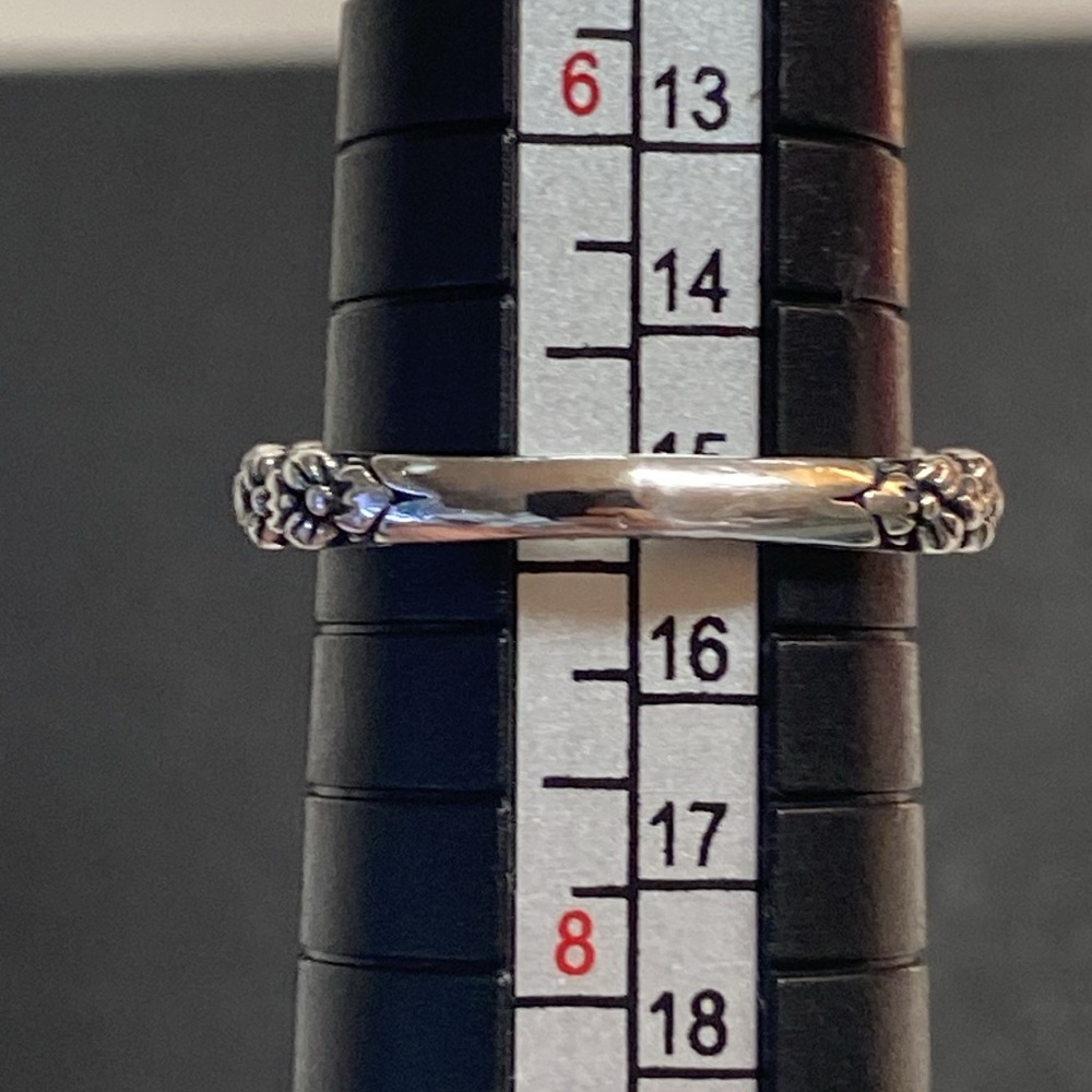 Stephen Dweck Sterling Silver Floral Accents Amethyst Ring - Picture 11 of 11